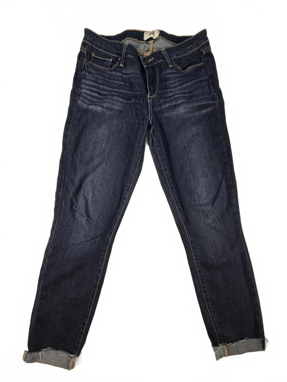 PAIGE Verdugo Ankle Skinny Jeans (DIY Raw Hem) Y2K Designer